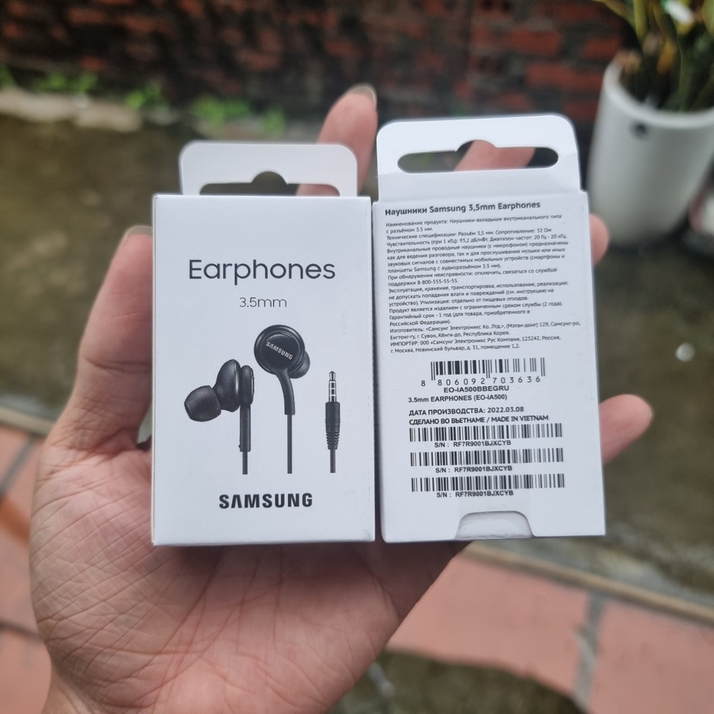 Tai nghe có dây samsung A50, Tai phone jack 3.5 dùng cho samsung xiaomi redmi oppo chống ồn cao - BVP