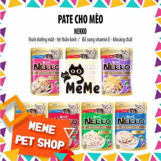 Pate mèo nekko - pate dành cho mèo mọi lứa tuổi - hàng công ty - tem trắng - shop có dịch vụ spa, hotel