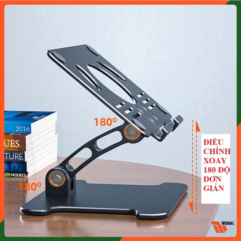 Giá Đỡ iPad Nhôm Kệ Đỡ Máy Tính Bảng Điện Thoại Gấp Gọn Nâng Chỉnh Độ Cao Đa Năng Cao Cấp