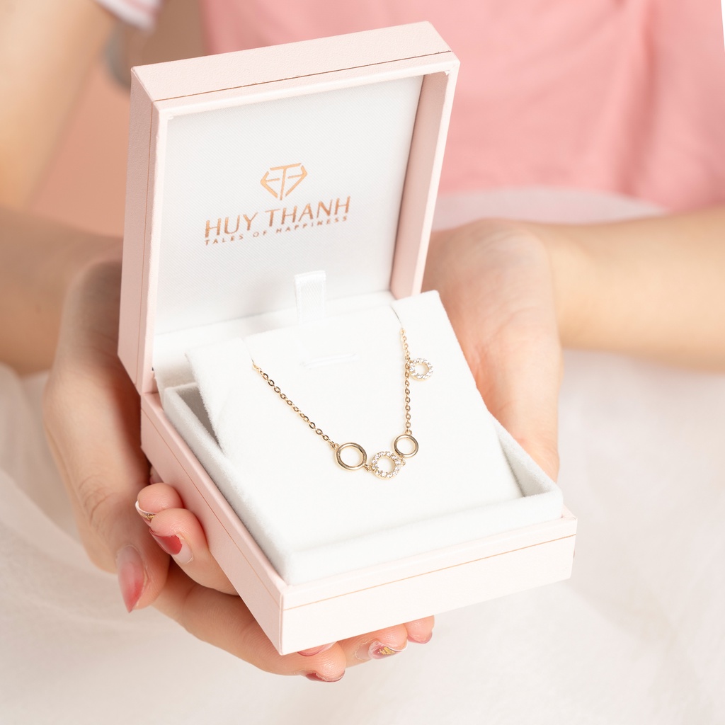 Lắc tay vàng 14k LLF165 Huy Thanh Jewelry