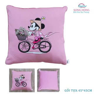 Thanh lý gối tựa trẻ em 40cm x 45cm - chất cotton - hàng sông hồng