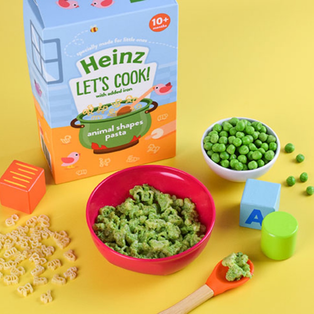 [HSD: 31/05/24]Mỳ Ý hình thú Heinz cho bé 10 tháng trở lên – Heinz  Animal shapes pasta 340g