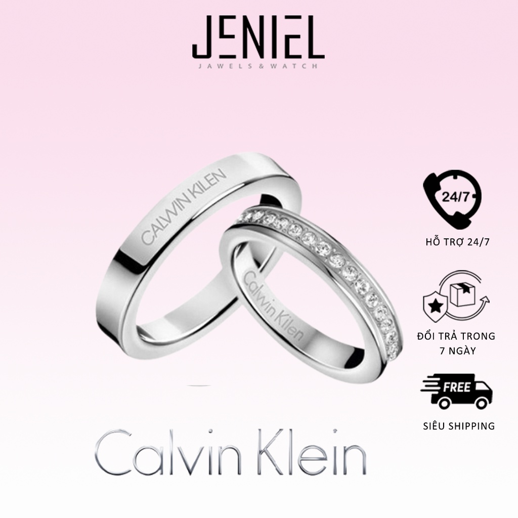 Nhẫn cặp đôi Calvin Klein Hook Ring - Nhẫn CK Authentic, thẻ tag, bill check Code  .