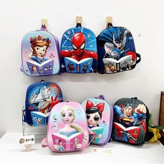 Balo hoạt hình 3D cho bé yêu/ Cặp sách hình siêu nhân nhện 3D in nổi cho bé trai từ lớp 1 đến lớp 7 (loại to)