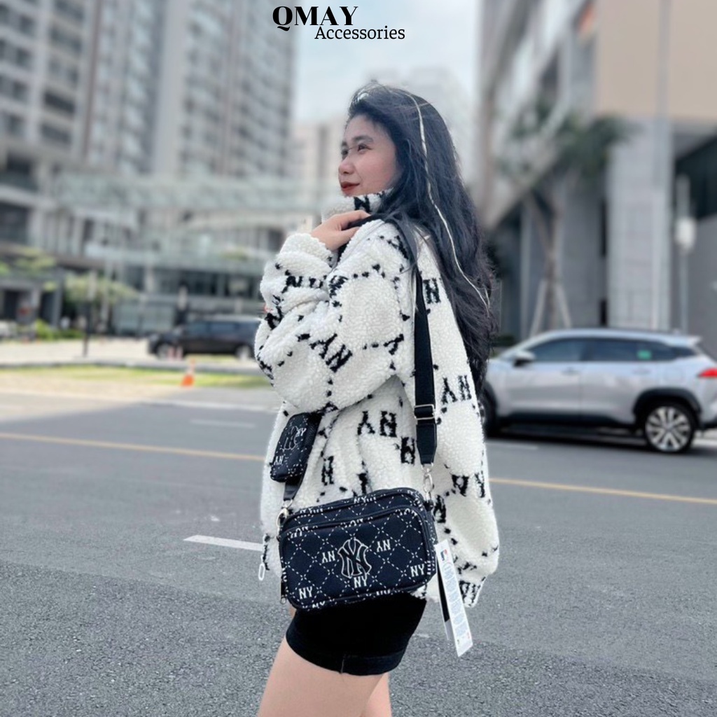 Túi Đeo Chéo Nam Nữ MLB MONOGRAM SEASON NEW TIDDY Phiên Bản Mới 2023 Full Bao Bì Tem Tag  Kích thước 21cm x 15cm x 6cm