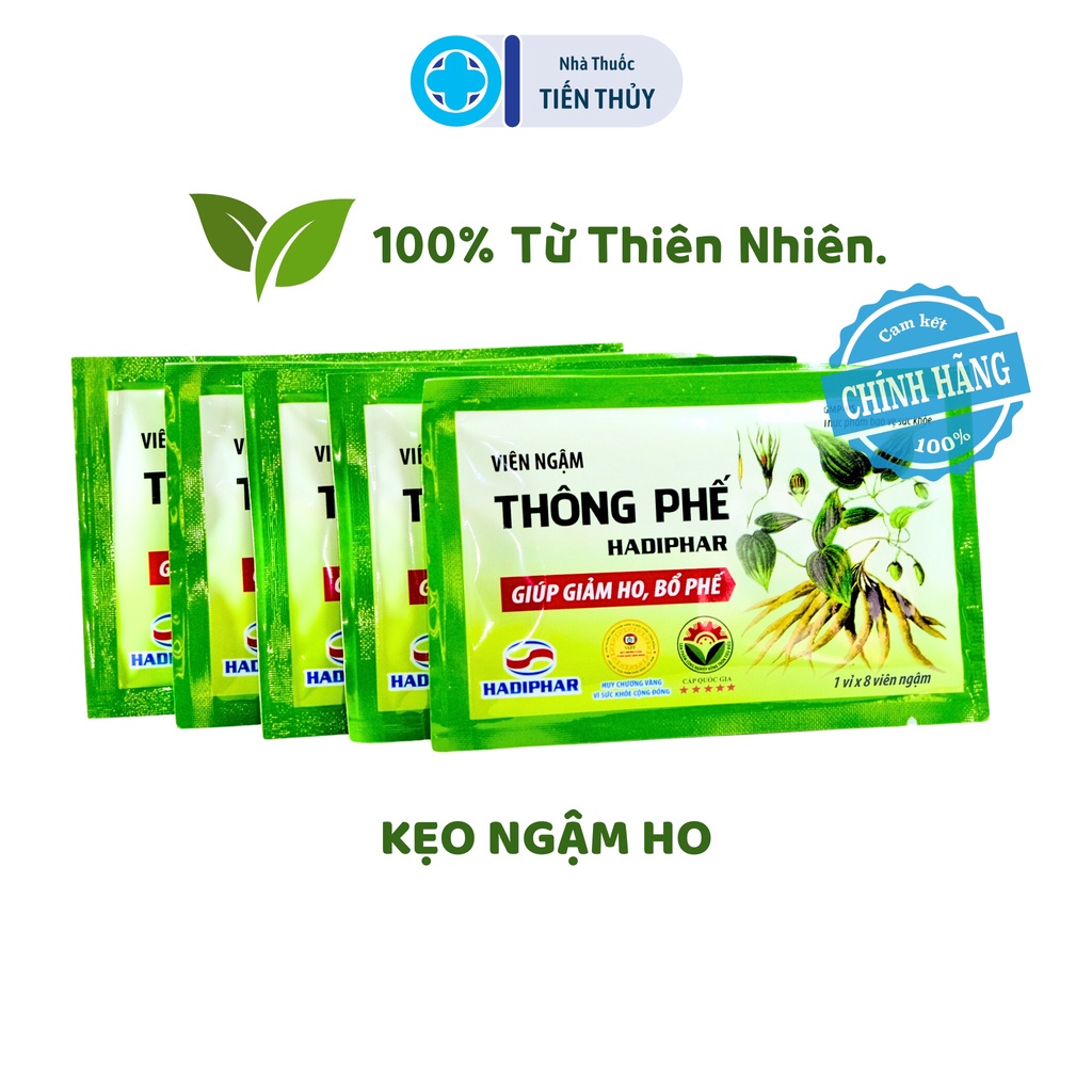 Kẹo ngậm ho Thông Phế , hỗ trợ giảm ho, giảm đờm, rát ngứa họng