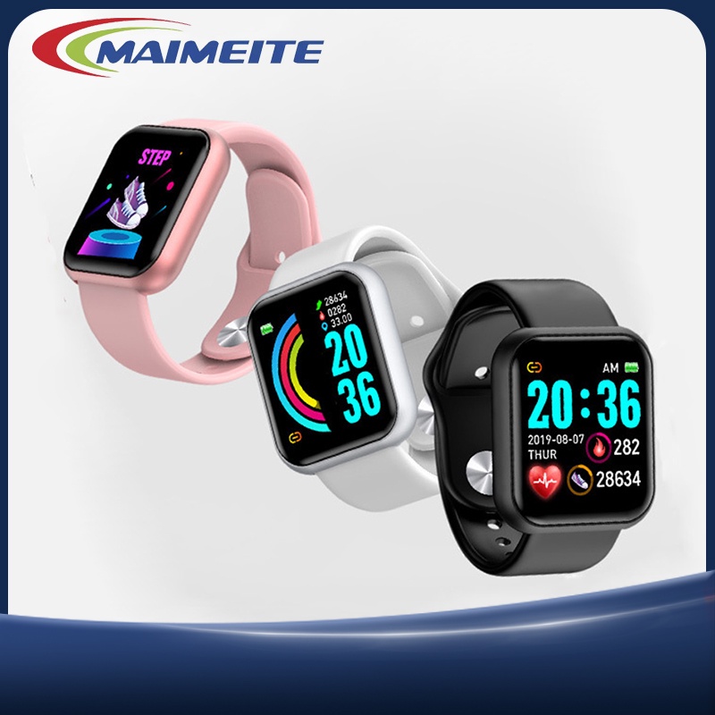 MAIMEITE Đồng Hồ Thông Minh Y68 Kết Nối Điện Thoại,Phù Hợp Nam Nữ, Thay Được Hình Nền,Nhận Thông Báo Cuộc Gọi, Tin Nhắn