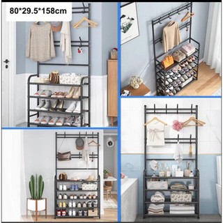 Kệ Giày Chữ L Để Giày Dép Và Treo Quần Áo Tiện Lợi Sang Trọng