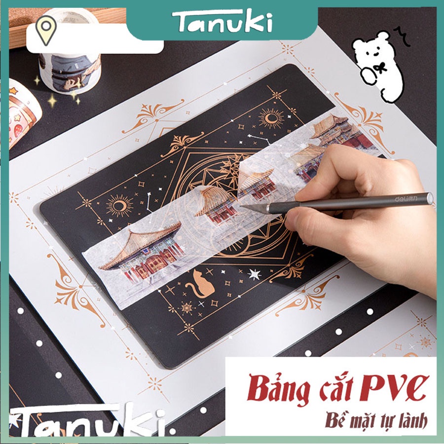Bảng cắt cao su handmade họa tiết phép thuật