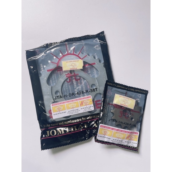 Bộ sên nhông dĩa mặt trời xe Dream / Wave anpha 2006 có tem chống hàng giả