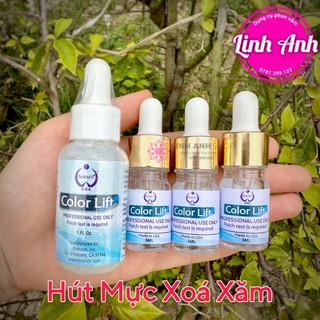 Dung Dịch COLORLIFT Hút Mực Xoá Phun Xăm 5ml Color Lift Linh Anh Dụng Cụ Phun Xăm dcpxlinhanh
