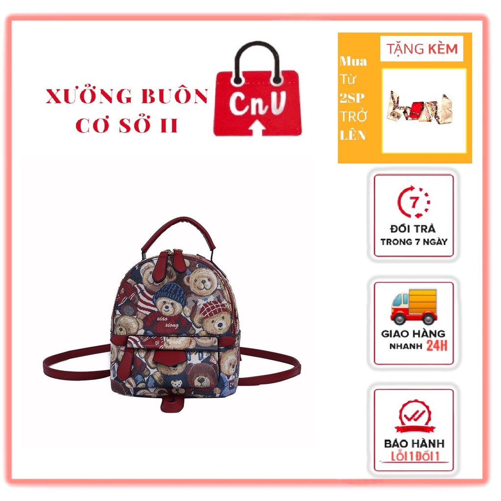 Balo gấu hồng thời trang hàn quốc.