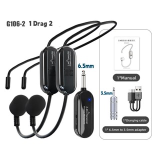 Tai nghe micro Lavalier không dây gắn trên đầu 2.4G cho loa khuếch đại giọng nói Giáo viên giảng dạy ve áo Mic