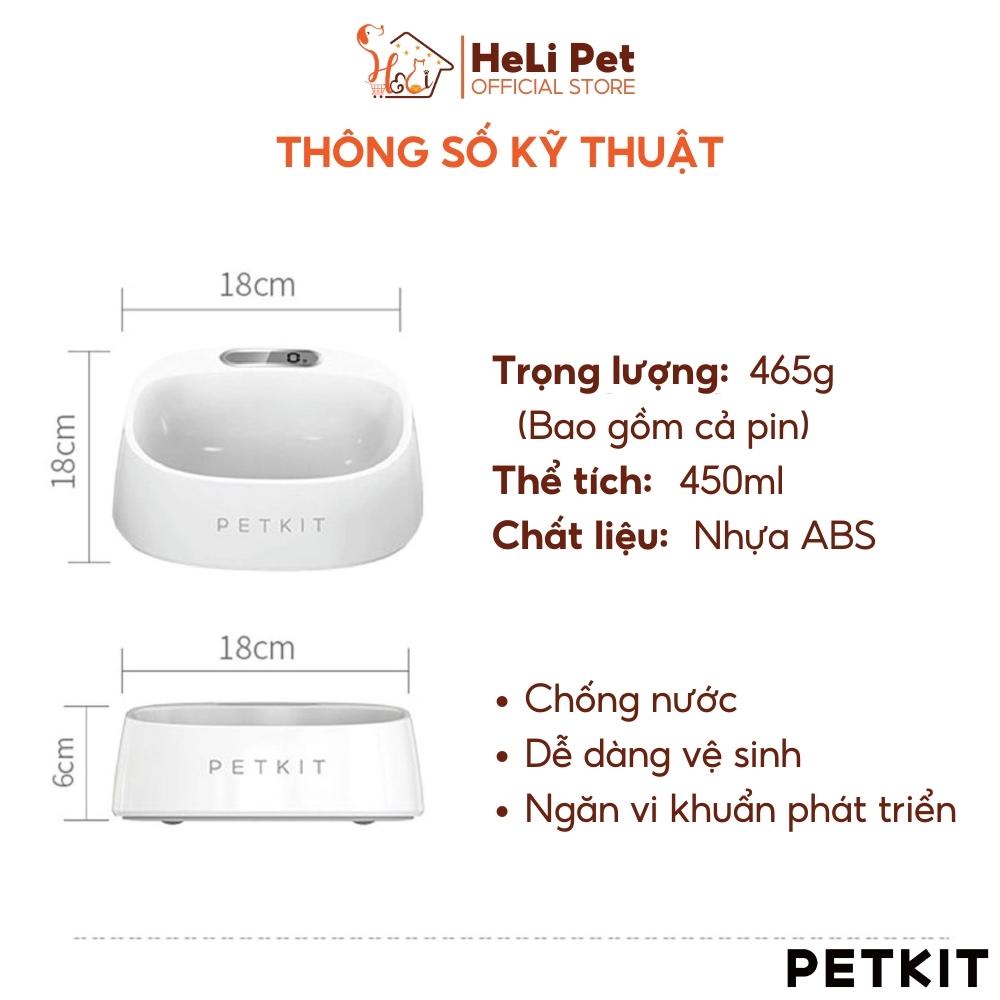 Bát Ăn Thông Minh, Chén Ăn Định Lượng, Cân Thức Ăn Cao Cấp, Kháng Khuẩn PETKIT - HeLiPet