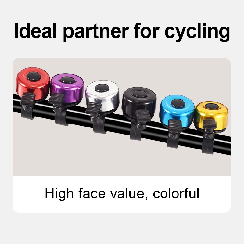 Còi chuông xe đạp, Chuông gắn tay lái xe đạp,Chuông xe đạp kim loại kêu vang to gắn mọi loại xe-nhiều màu siêu bền.