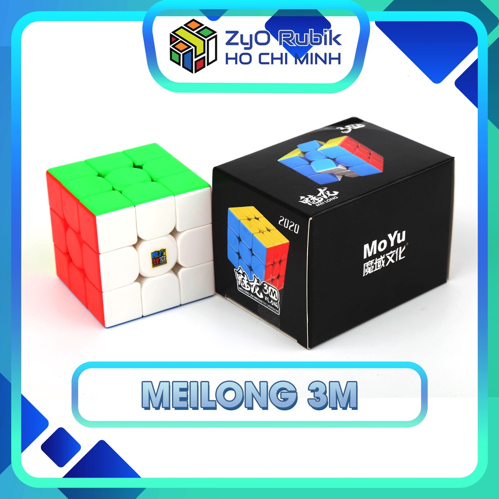 [3x3] Rubik 3x3 Meilong 3M Stickerless - Đồ chơi trí tuệ - Zyo Rubik Hồ Chí Minh