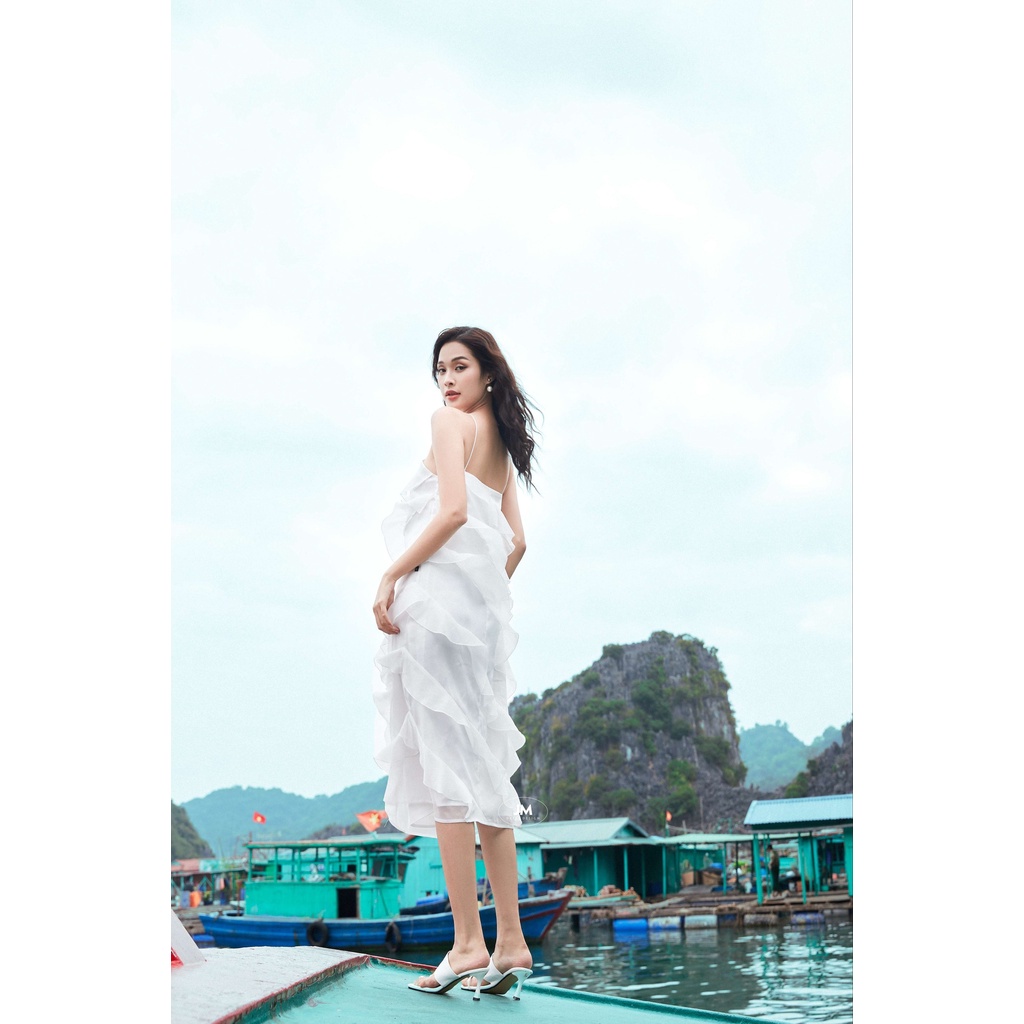 JM Dress Desgin - Đầm suông dây chéo chổ bèo tầng 1R08.2302OG