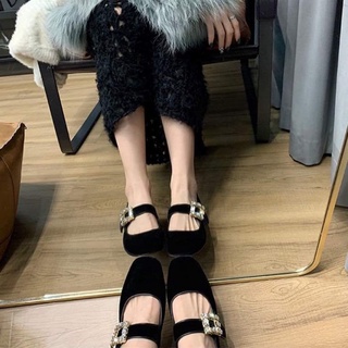 Giày Búp Bê Đế Bằng Phong Cách Mary Jane Cổ Điển Thời Trang Cho Nữ