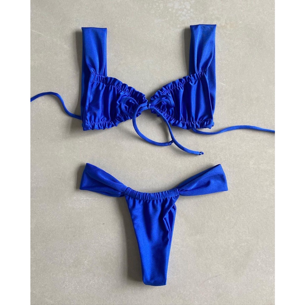Bikini 2 mảnh dúm ngực không mút , bikini gu tây hàng thiết kế vải đẹp | BigBuy360 - bigbuy360.vn
