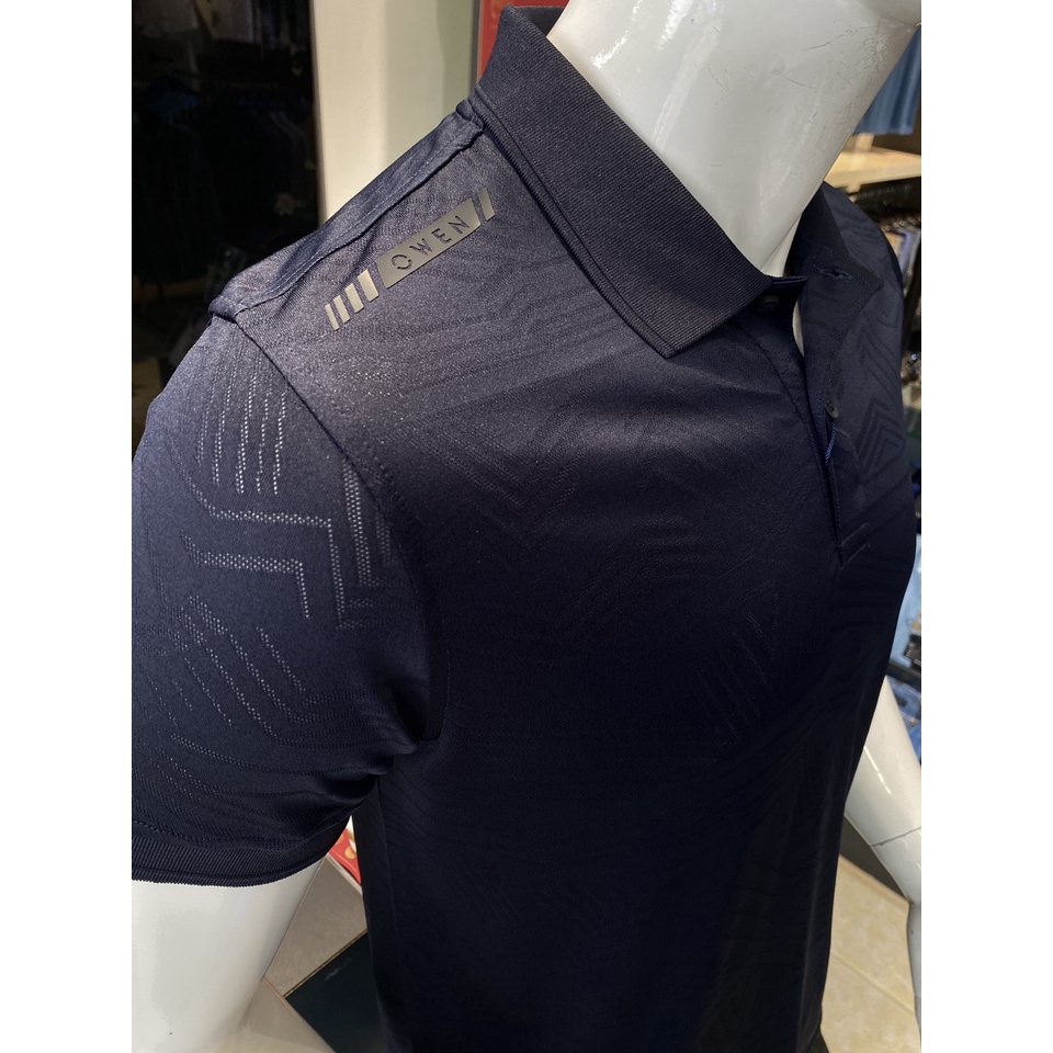OWEN - Áo Polo nam Owen màu XANH ĐEN chất thun lạnh 231210 - Áo thun nam ngắn tay có cổ