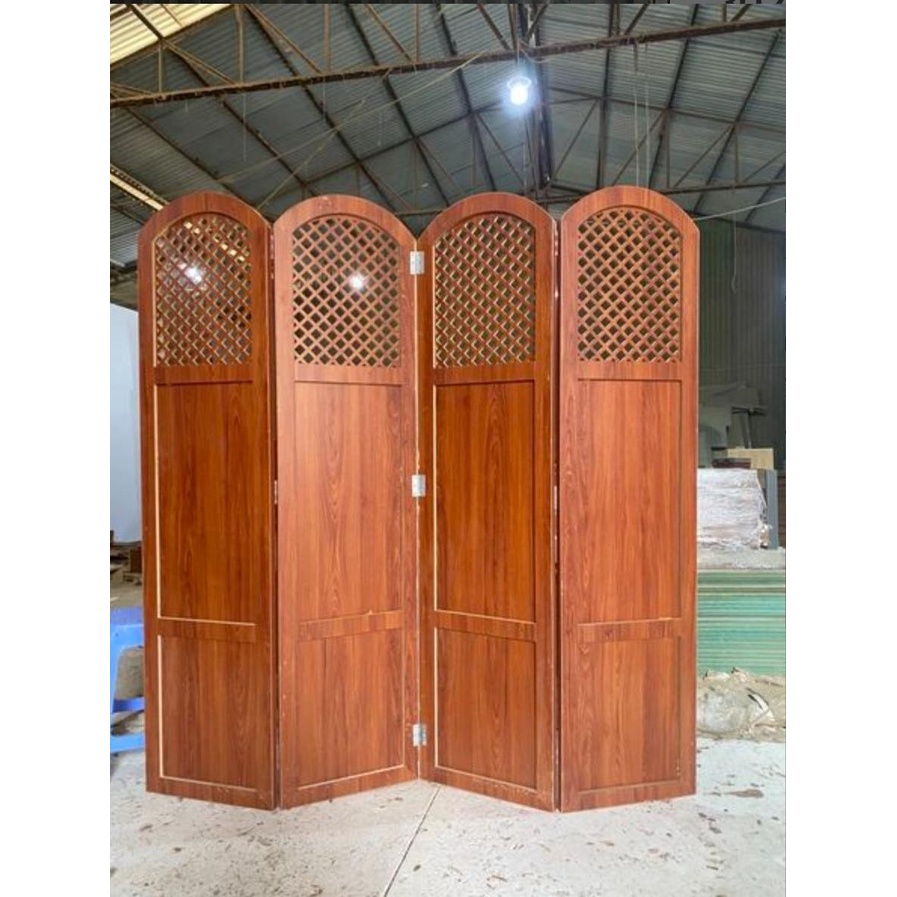 ( 3-4 tấm) Vách bình phong ngăn phòng, kín đầu vòm gỗ MDF thương hiệu TADA Việt Nam