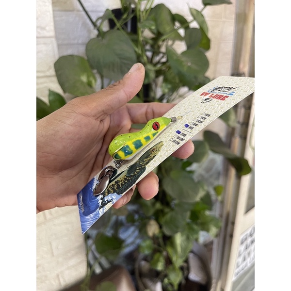 Nhái hơi LƯỠI ĐỘ Frog VV55, 2 thìa, run lắc , action siêu mạnh,rất nhạy.Ư