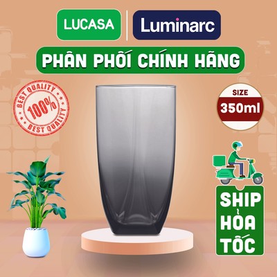 Ly Thủy Tinh Luminarc Eiffel Grey 350ml - Loại Cao L2956 | Phân Phối Chính Hãng