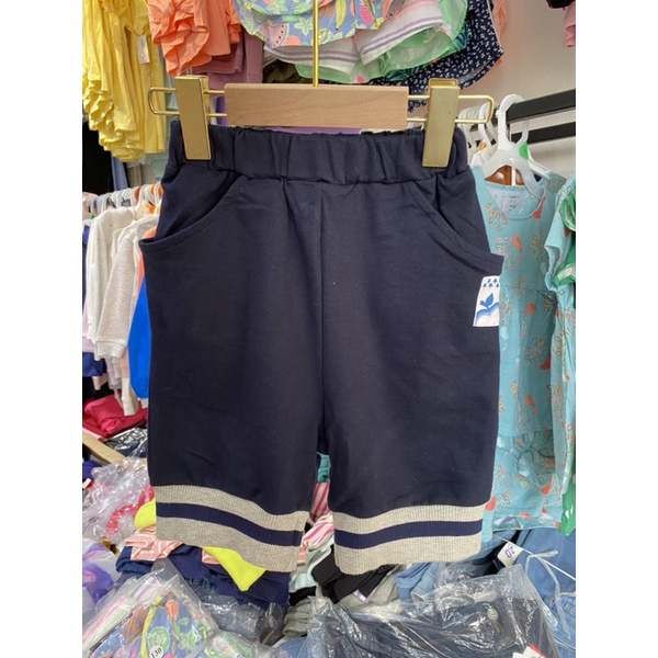 Quần short cotton da cá xuất Hàn cho bé trai 100-140cm
