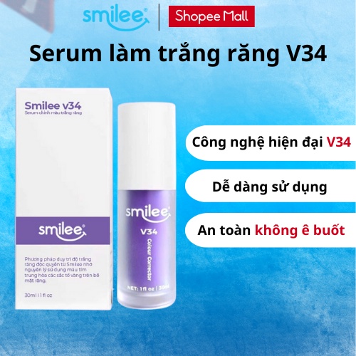 [HÀNG TẶNG KHÔNG BÁN] Tinh chất serum làm trắng răng Smilee V34