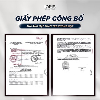 sửa rửa mặt than tre hoạt tính LoriB