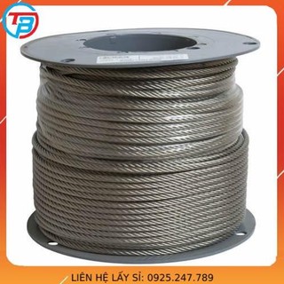 Dây cáp inox 304 phi 2mm - 3mm - 4mm tính theo mét nha quý dị - cáp thép thái bình