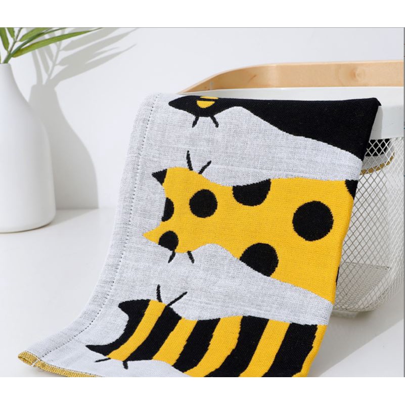 🔴Khăn mặt Xô Cotton Sợi tre Organic size 25*50cm siêu mềm