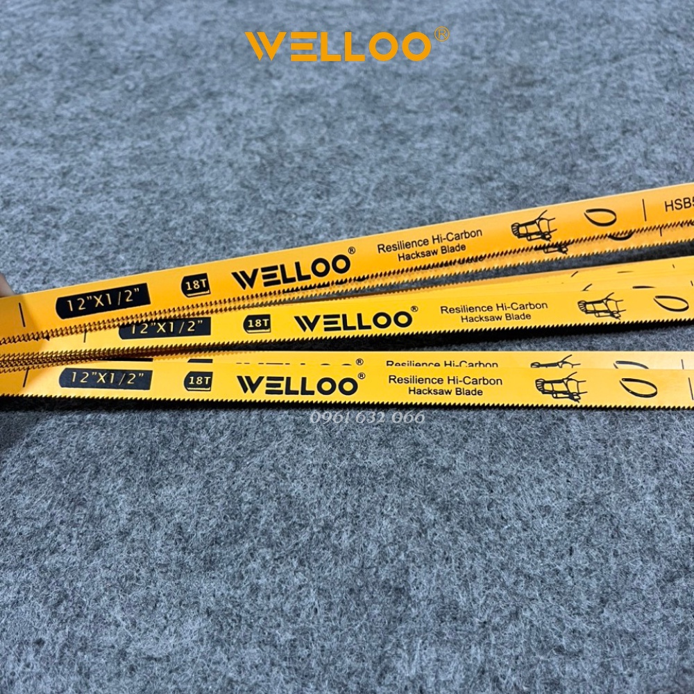 Combo 5 lưỡi, 10 lưỡi cưa đa năng Cao cấp WELLOO 300mm - Dùng cho cưa sắt cầm tay, siêu sắc bén