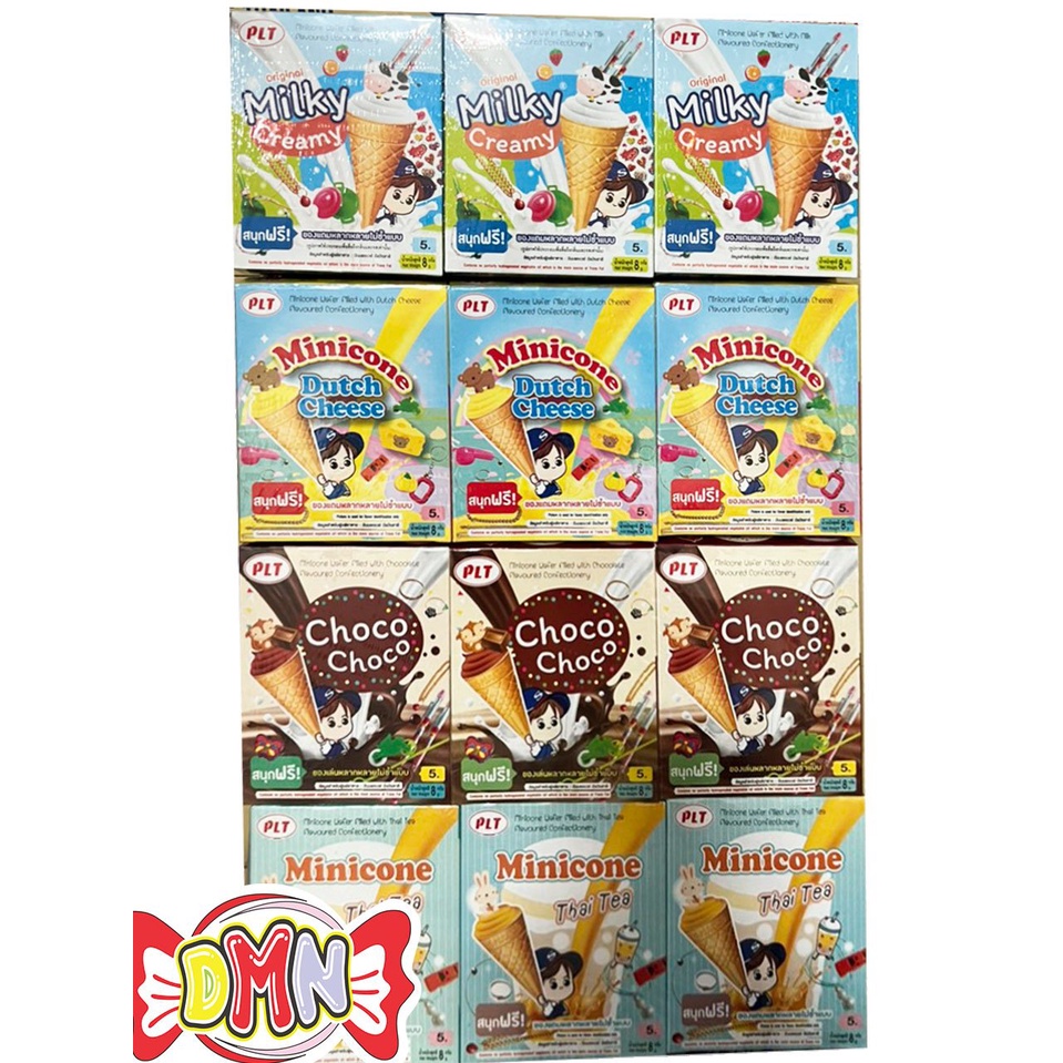 Combo 12 hộp Bánh ốc quế Minicone 8g
