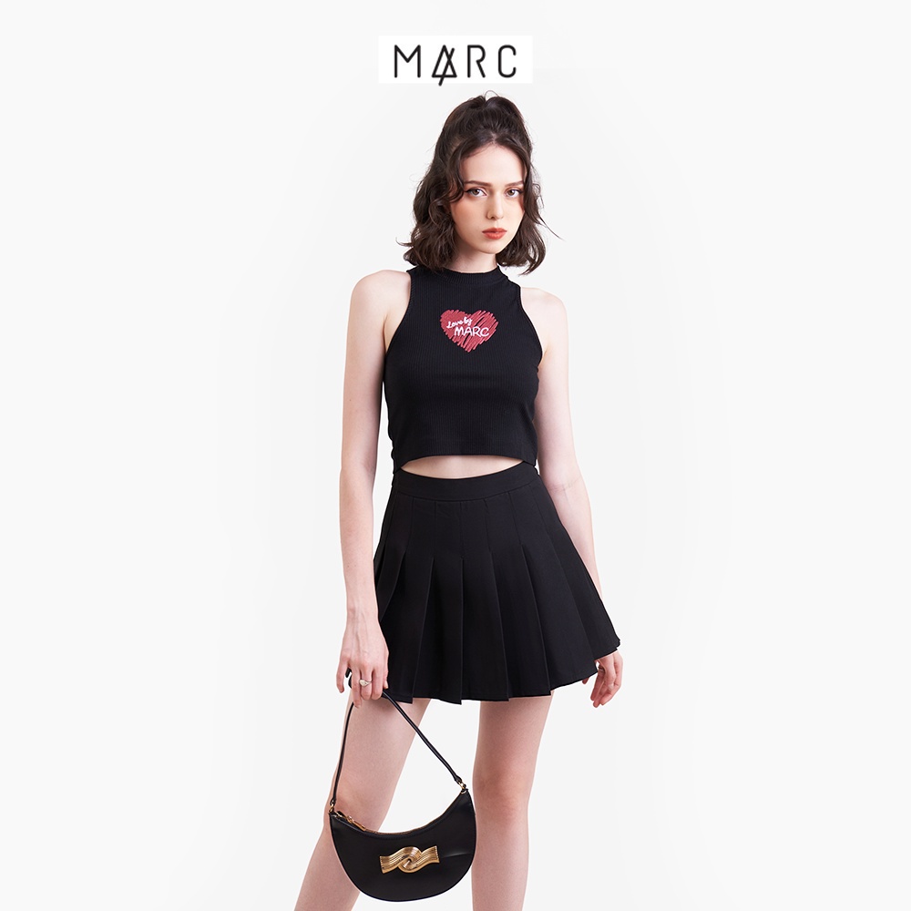Chân váy mini tennis ngắn nữ MARC FASHION cơ bản xếp ly dáng xòe CBLT021023