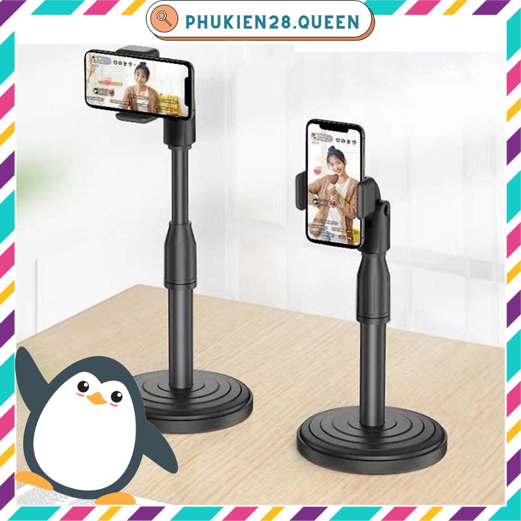 Giá Đỡ Điện Thoại Chuyên Dụng Livestream, Kệ Để Điện Thoại Xem Phim Xoay 360 độ, Tùy Chỉnh Độ Cao