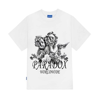 [Mã MABRS946 giảm 10% đơn 99k] Áo thun form rộng Paradox tay lỡ - Unisex - In hình - REUNITE - Màu trắng