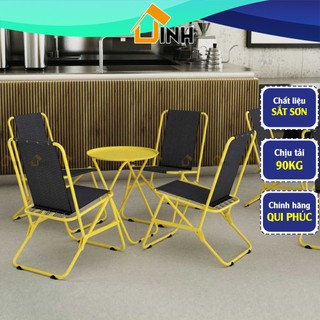 Ghế xếp lưới cafe và trà chanh Qui Phúc, ghế xếp ngồi câu cá
