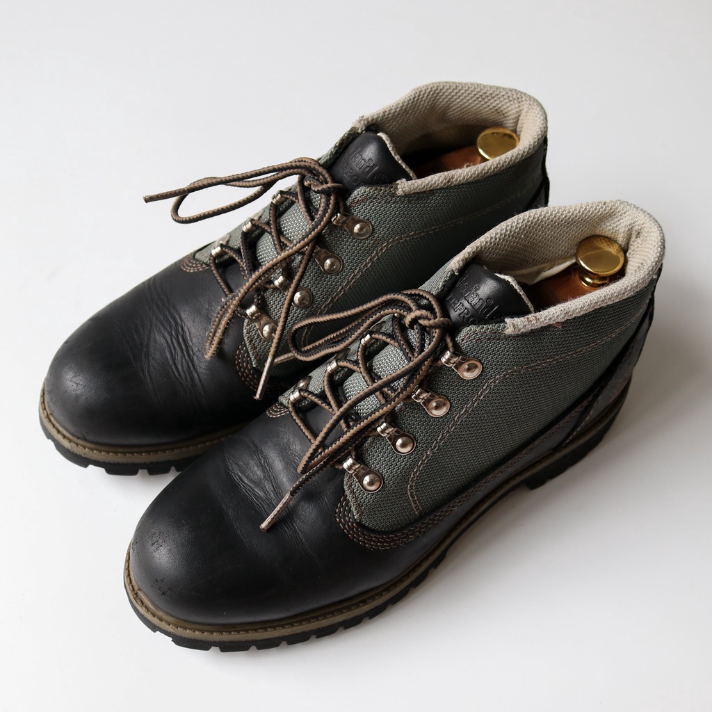 2hand (size 41 fit 41,5) Boots T.im.ber.land vải phối da