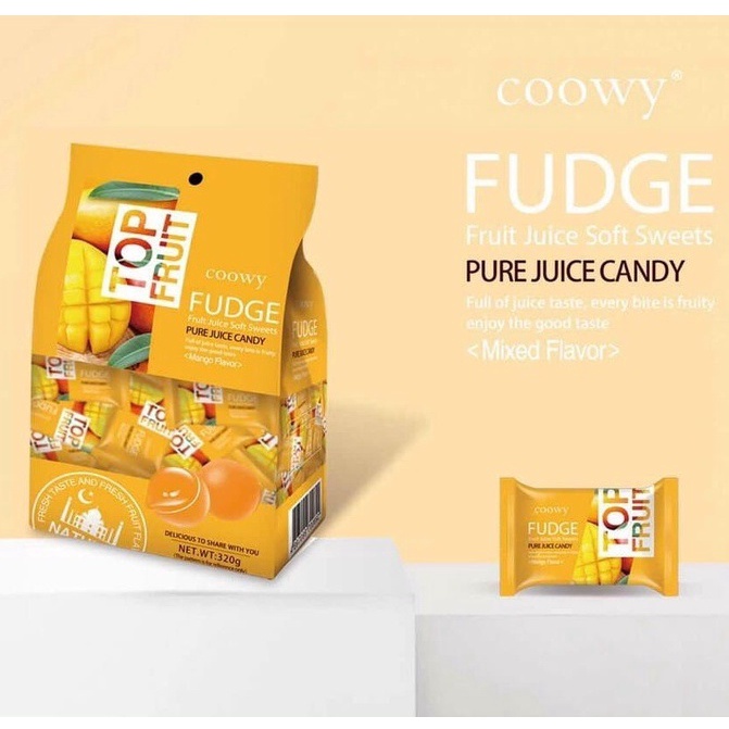 Gói kẹo dẻo hương vị trái cây Top Fruit COOWY nhiều vị