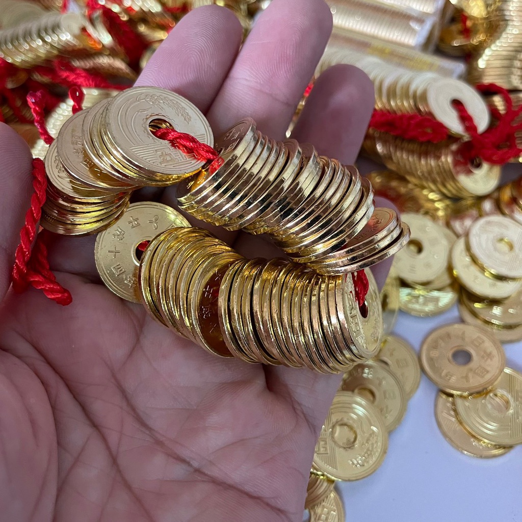 Đồng Xu 5 Yên Nhật May Mắn, đồng xu may mắn, quà tặng ý nghĩa