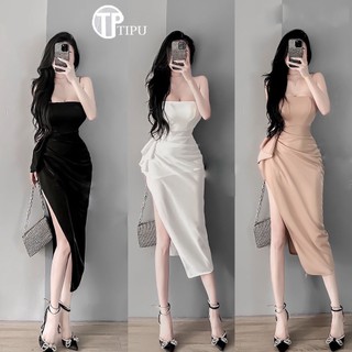 Đầm body tà xẻ nhũ óng cao cấp, đi tiệc party sang chảnh, CHARLA