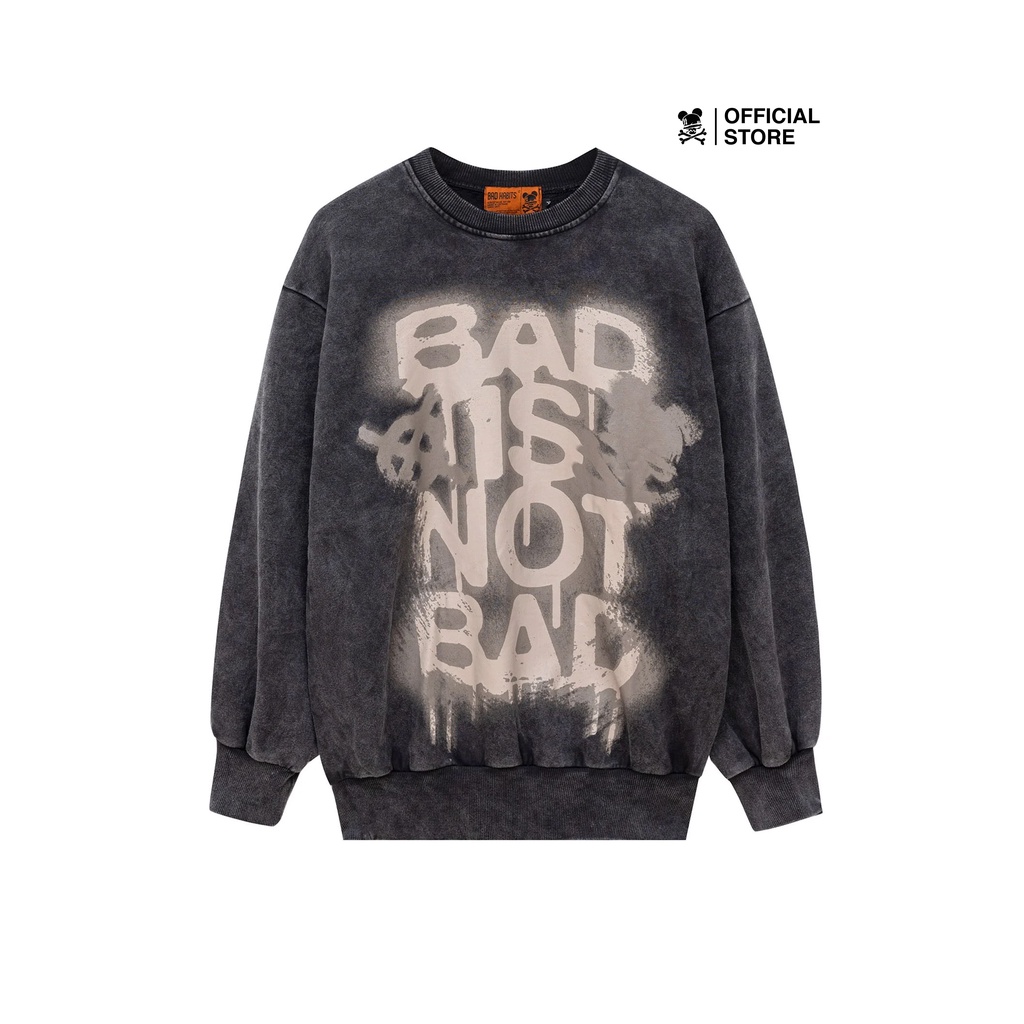 Áo Sweater Nam Nữ Bad Habits SPRAY WASHED SWEATER - Local Brand chính hãng