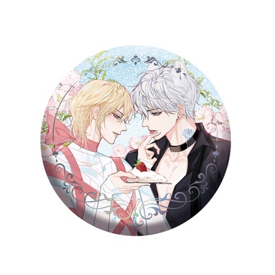 Huy hiệu IN HÌNH NHÂN NGƯ HÃM LẠC BL manhua chibi xinh xắn