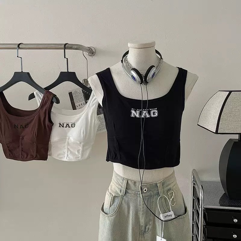 Áo thun ba lỗ nữ có mút ngực IKAO sexy NAG tôn dáng nhiều màu