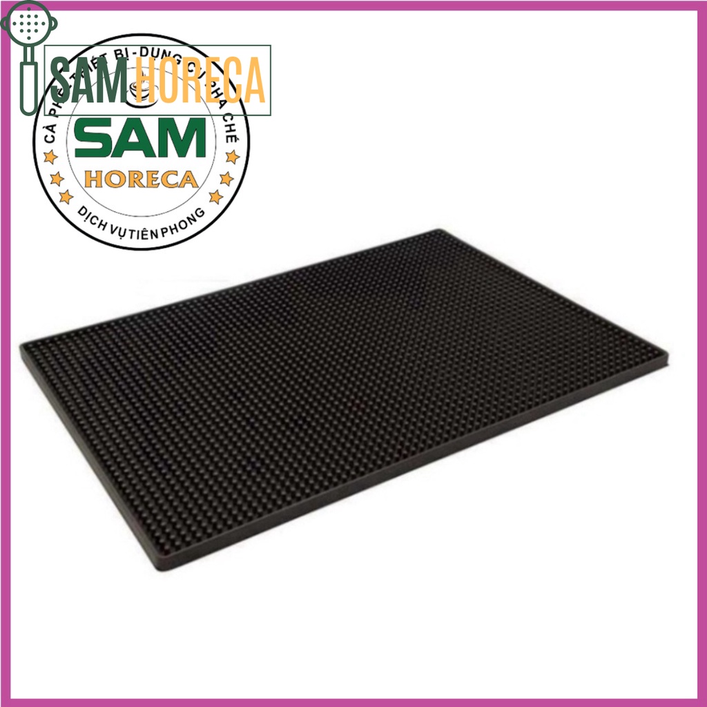 Thảm Bar Cao Su Size 8x60Cm Màu Đen