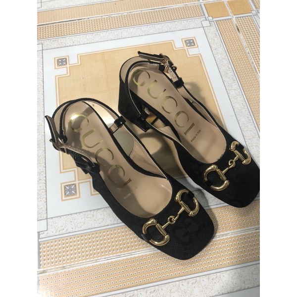Giày Gucci hở gót