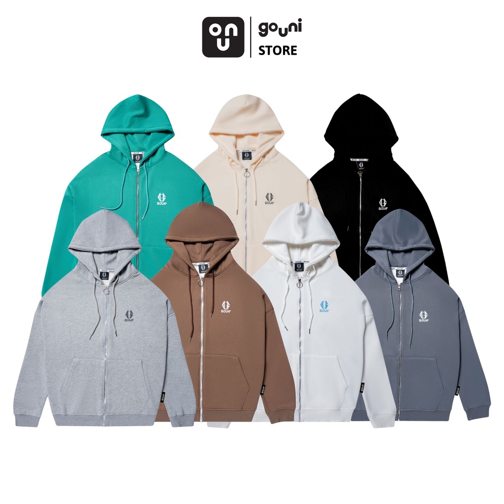 Áo Hoodie Zip GOUNI Logo Basic