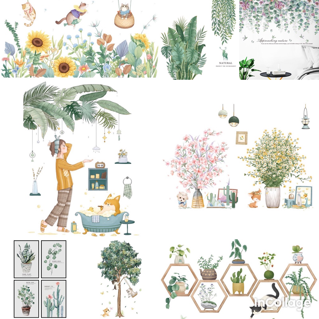 Decal tranh dán tường trang trí decor nhà cửa,decor phòng,quán cà phê