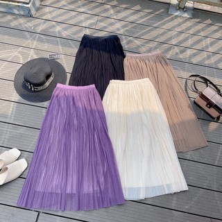 Chân váy xếp li 2 lớp